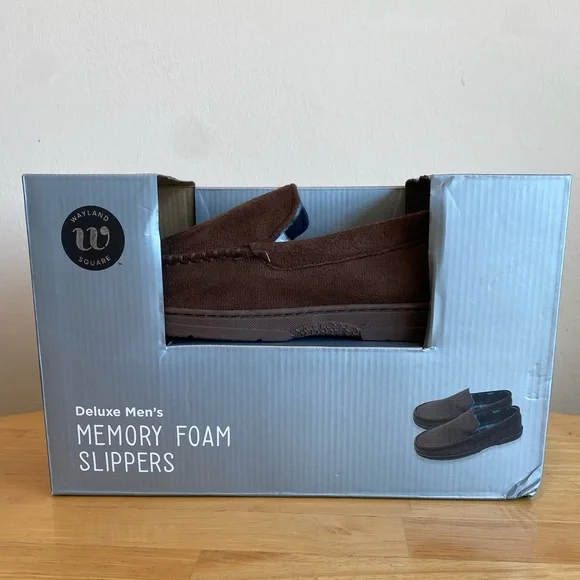NWT Wayland Square Chocolate Brown Memory Foam Loafers Men’s 8-9 - Picture 1 of 4